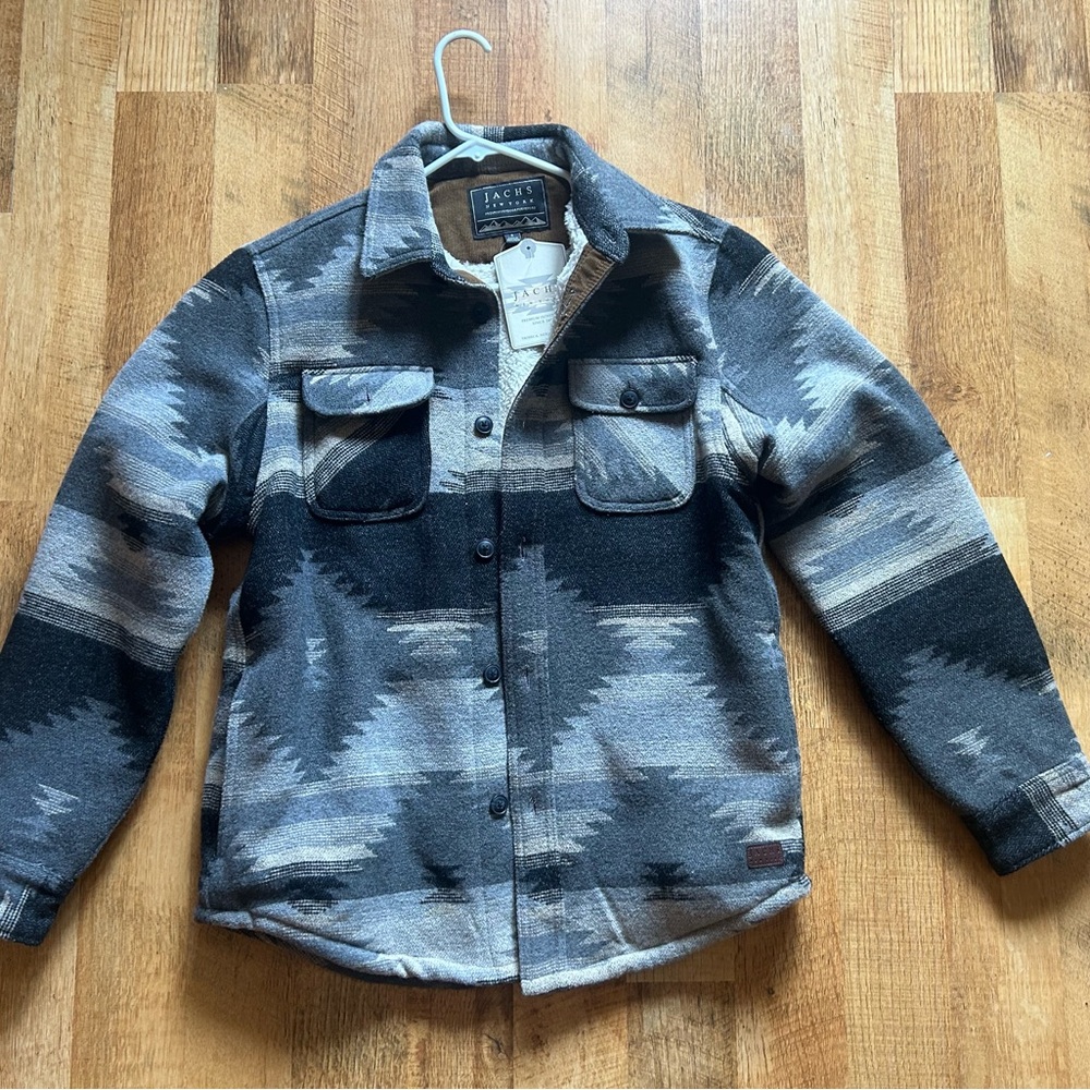 Jachs Gray and Brown Plaid Jacket